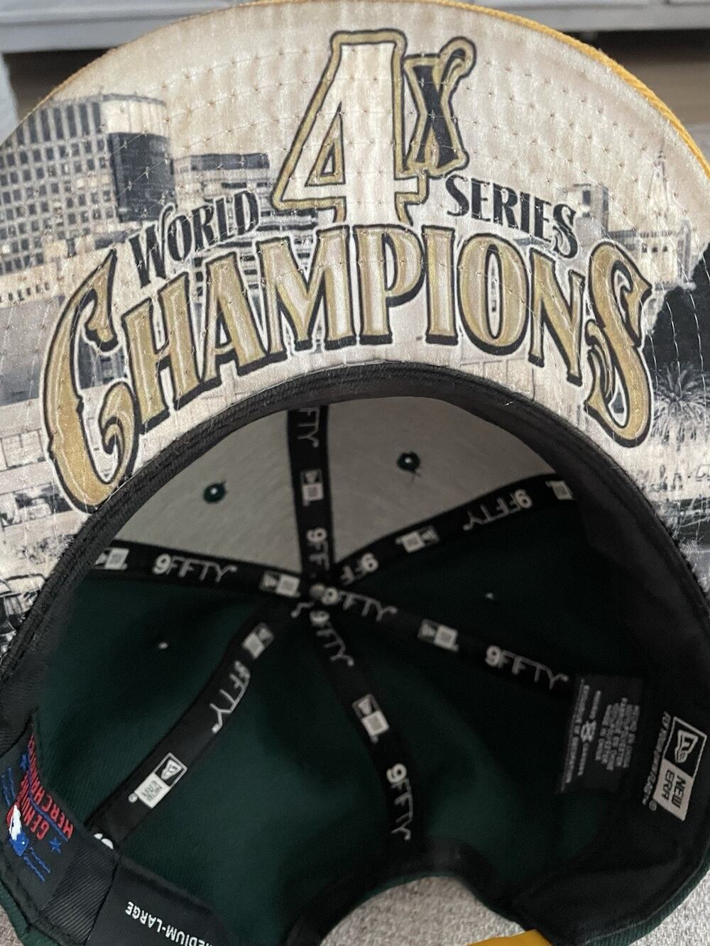 New Era Oakland Athletics As Hat M/L Green Gold World Series Underbill Cap